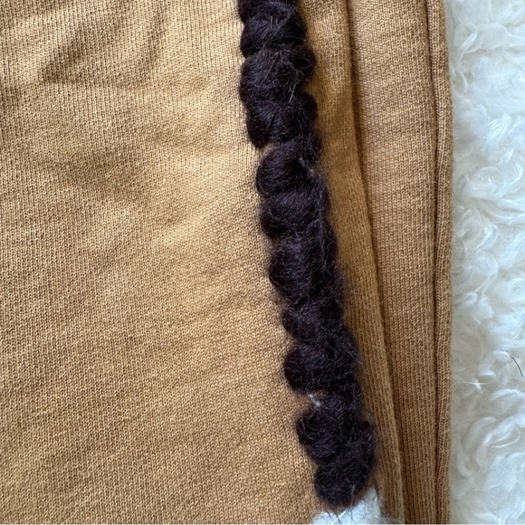 JW Anderson Wide Leg Contrast Stitch Track Pant French Terry in tobacco Sz Small - Picture 11 of 16